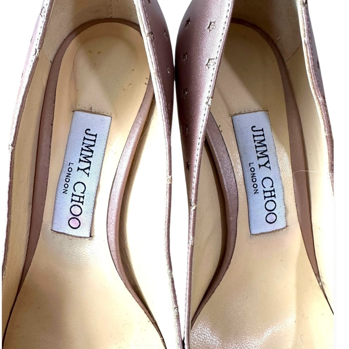 Jimmy Choo Bridget 65 Round Toe Pearlized Pump, Star crystal, 38EU, Dust bag