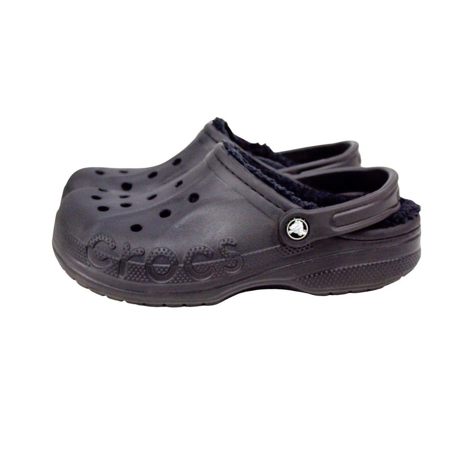 Crocs Unisex Baya Lined Clog Sandal Black Women’s Size 9/ Men’s 7- Comfort Shoes