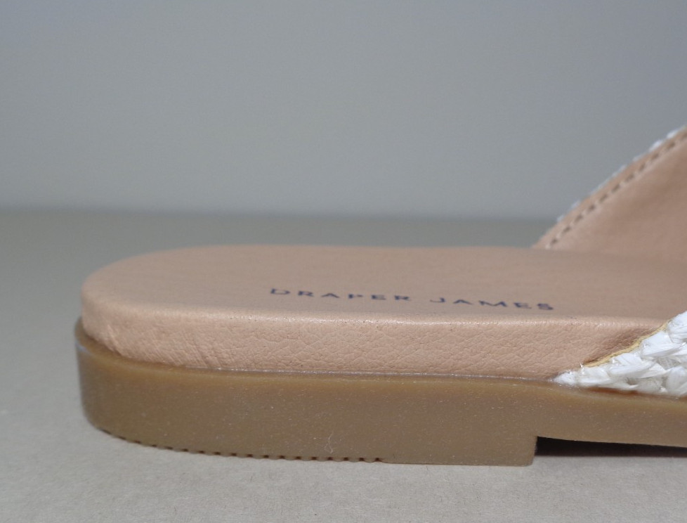 Draper Size 8 M / ALEX / White / Raffia Woven Sandals / New Women’s Shoes