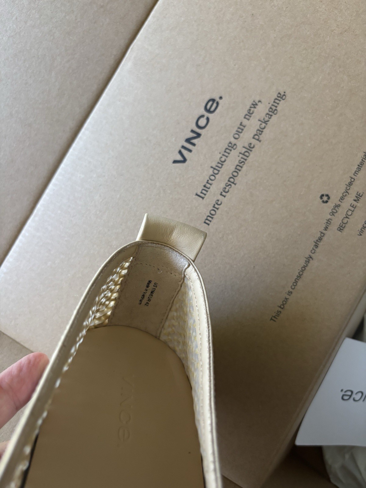 Vince Camuto Women’s Blair Raffia Slip On Shoes Size 11 NIB