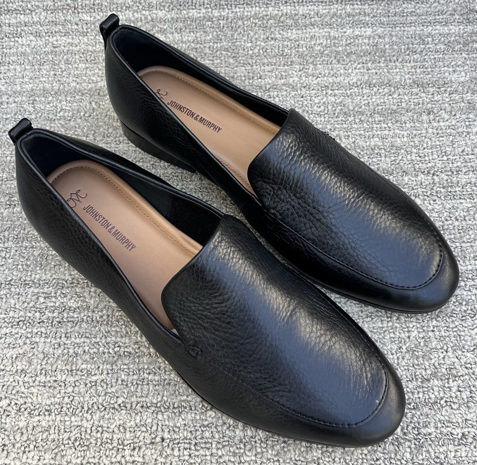 JOHNSTON & MURPHY COLLECTION Ali Black Leather Loafer Women’s Size 7.5 US