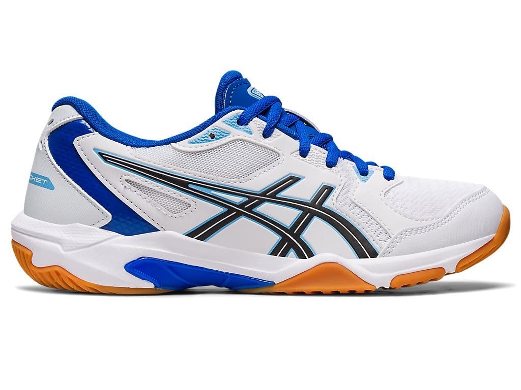 ASICS Women’s Gel-Rocket 10 Volleyball Shoes White/Arctic Blue Size 9 US/ 7 UK