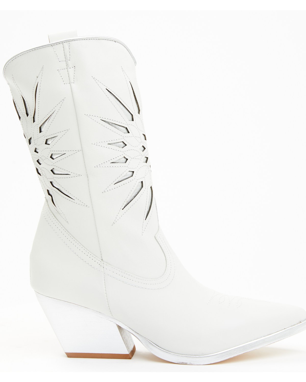 Golo Women's Mae Sun Inlay Western Fashion Boot – Snip Toe – MAE-WHT