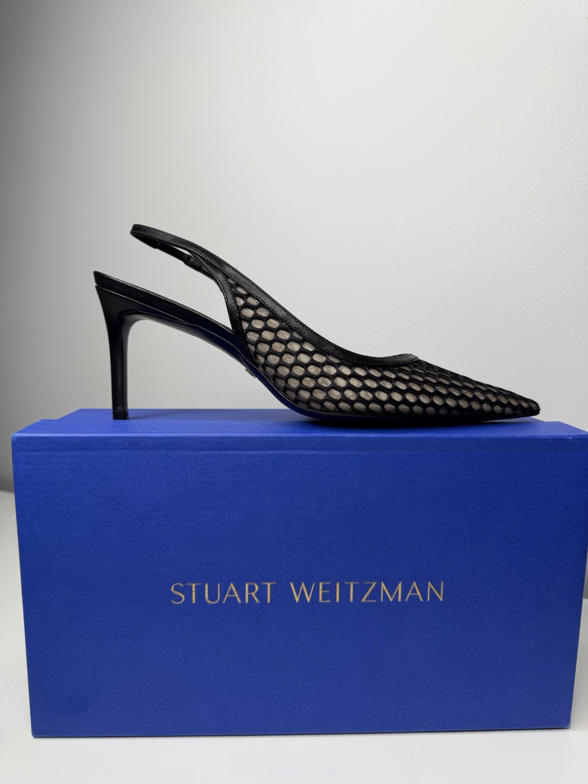 Stuart Weitzman 75 Slingback Pump Black
