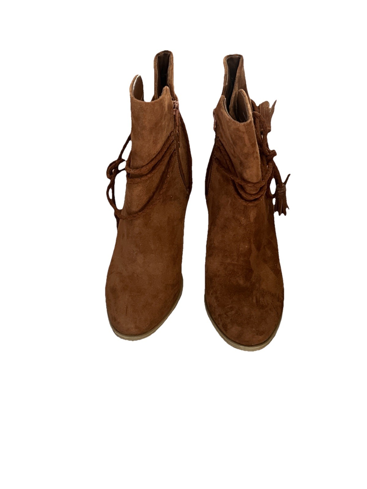 Isaac Mizrahi for Target Brown Suede Ankle Boots Heels – 10