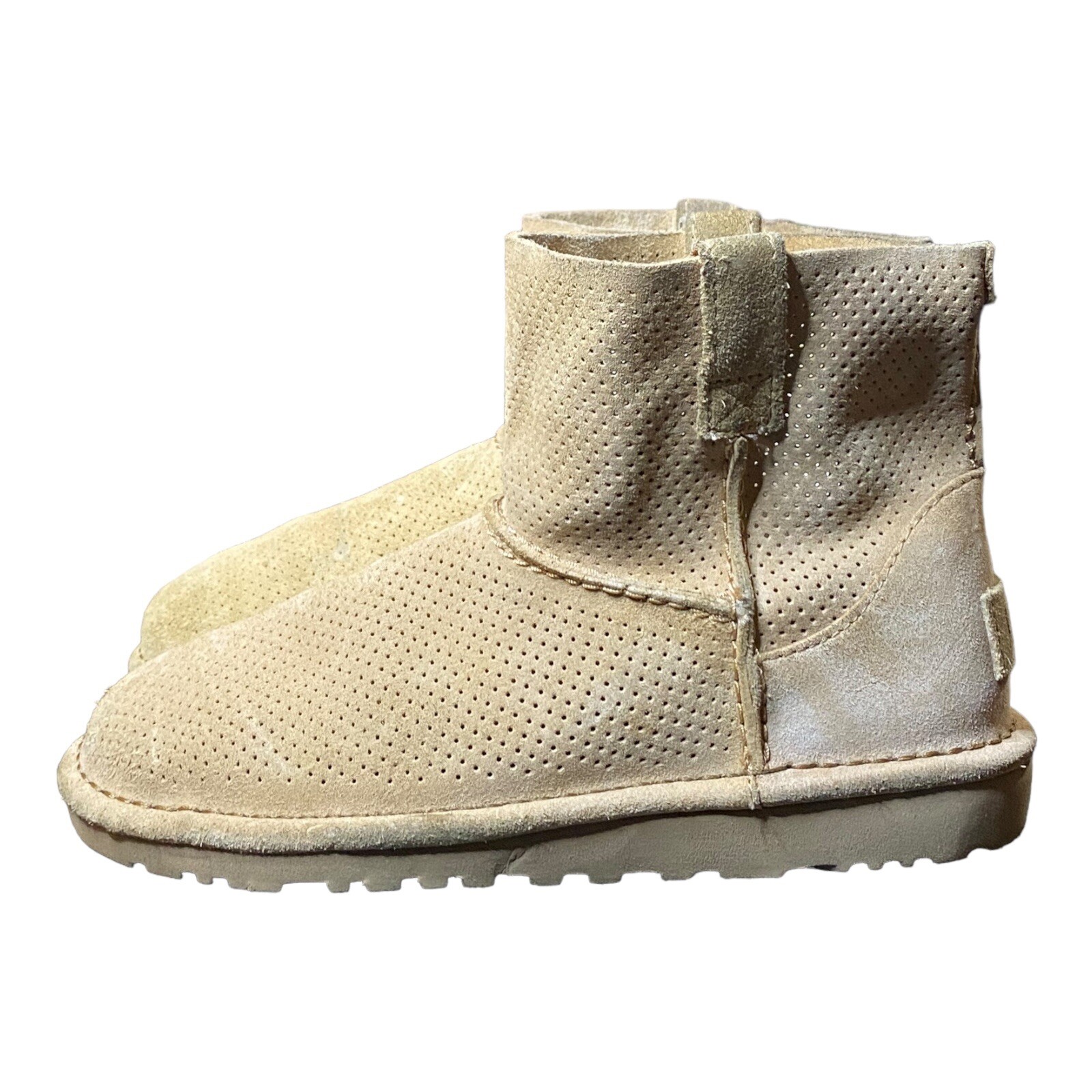 Ugg Australia Classic Unlined Mini Perf Boots Chestnut Brown Size 5
