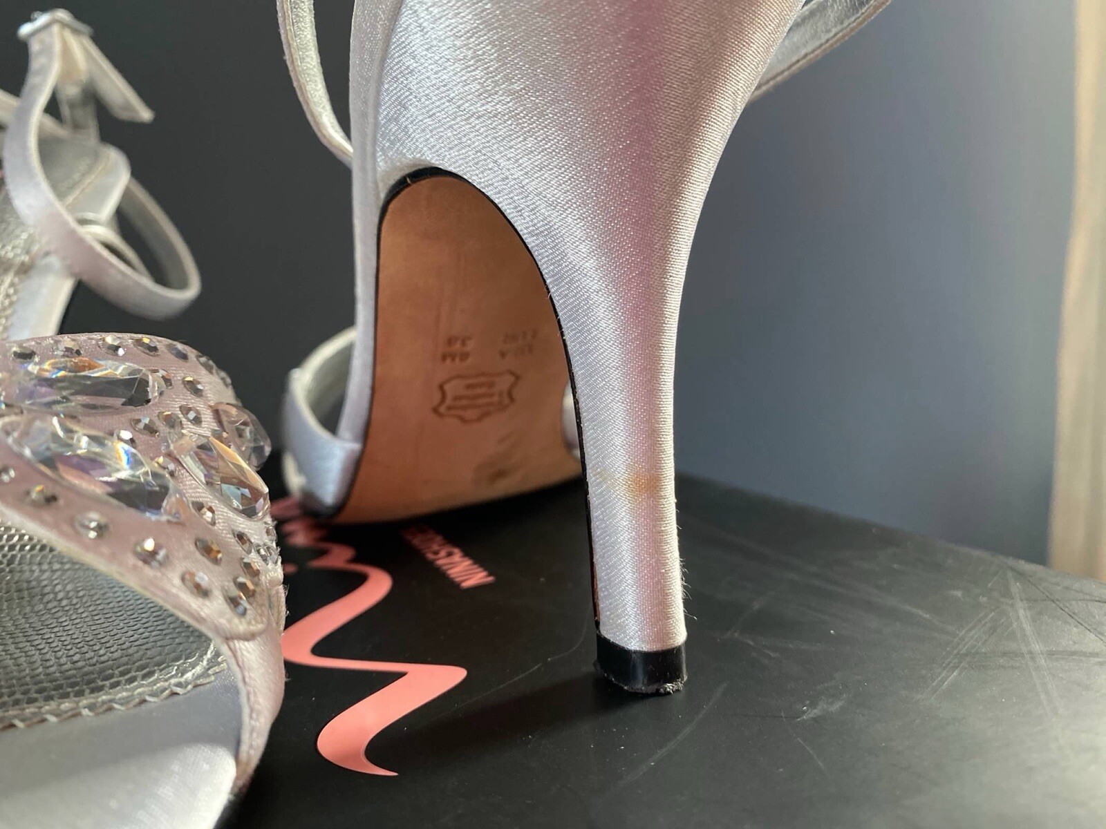 Nina Strappy Open Toe Heel Virtue Silver Jewels Royal 8M Wedding Birthday