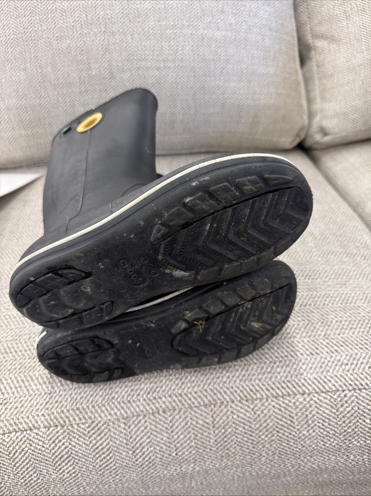 Crocs Crocband Jaunt Boots Black, Rain or Garden, Size W 6 Rubber