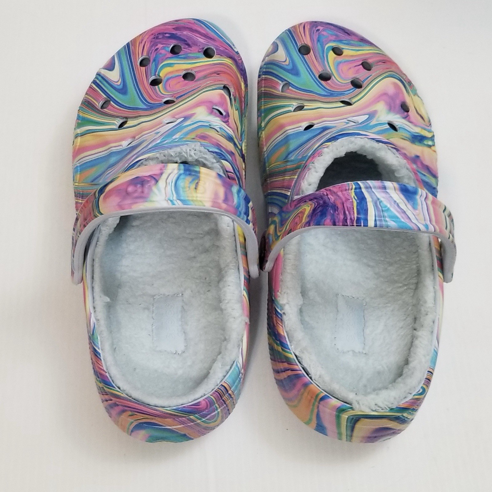 Crocs Adult Unisex Baya Lined Printed Clog Multicolor Size M 8 W 10 #205975 EUC