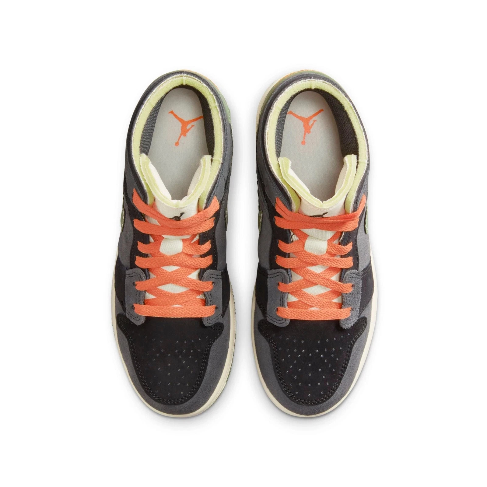 Nike Air Jordan 1 Mid SE Craft (GS) Shoes Anthracite Olive FD5847-003 Multi Size