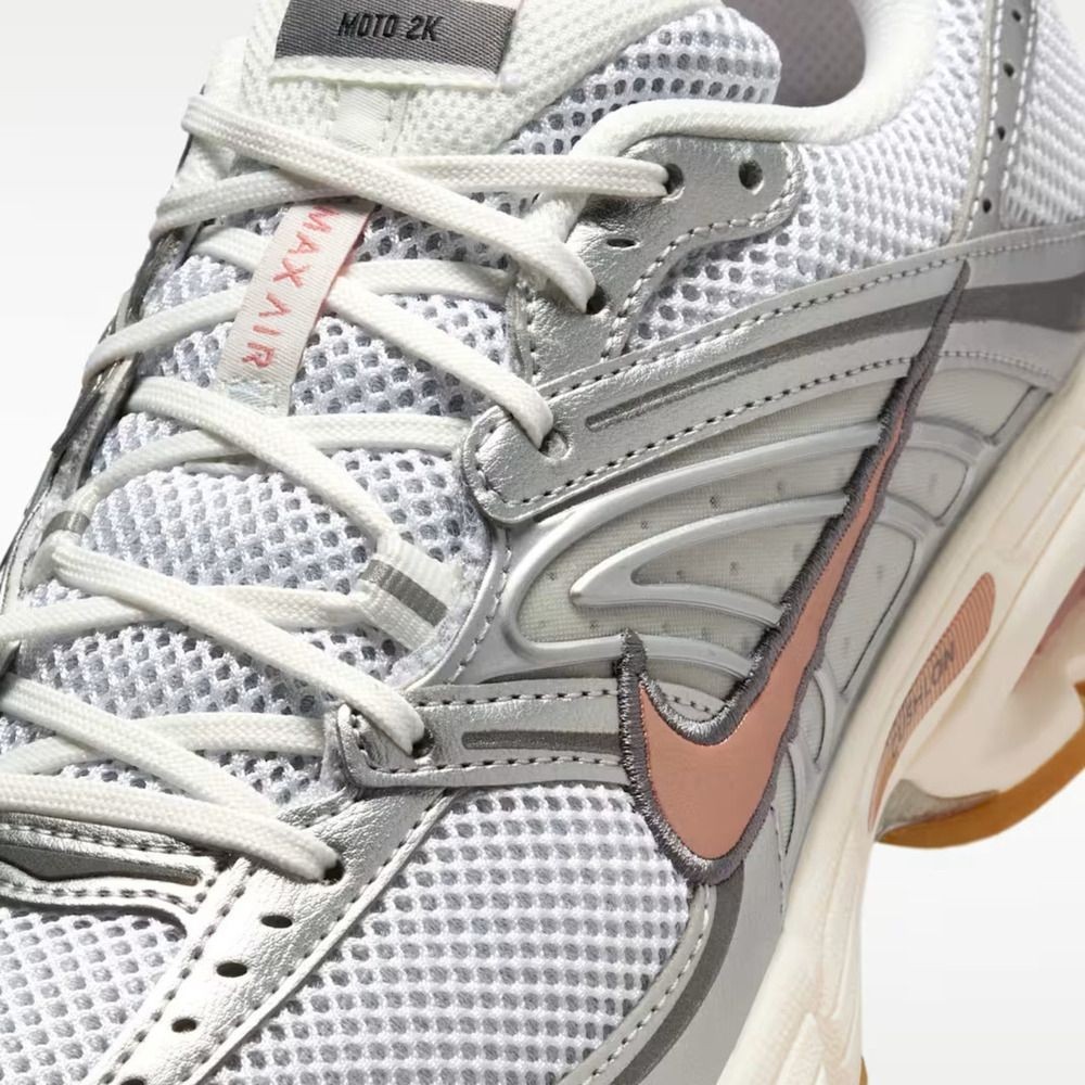 Women’s Nike Air Max Moto 2K Shoes – White Metallic Silver Red Bronze IQ0365-100