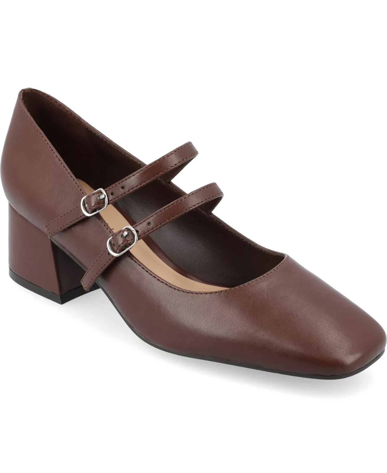 Journee Collection Women’s Tru Comfort Foam Nally Pumps, Brown, US 8 M