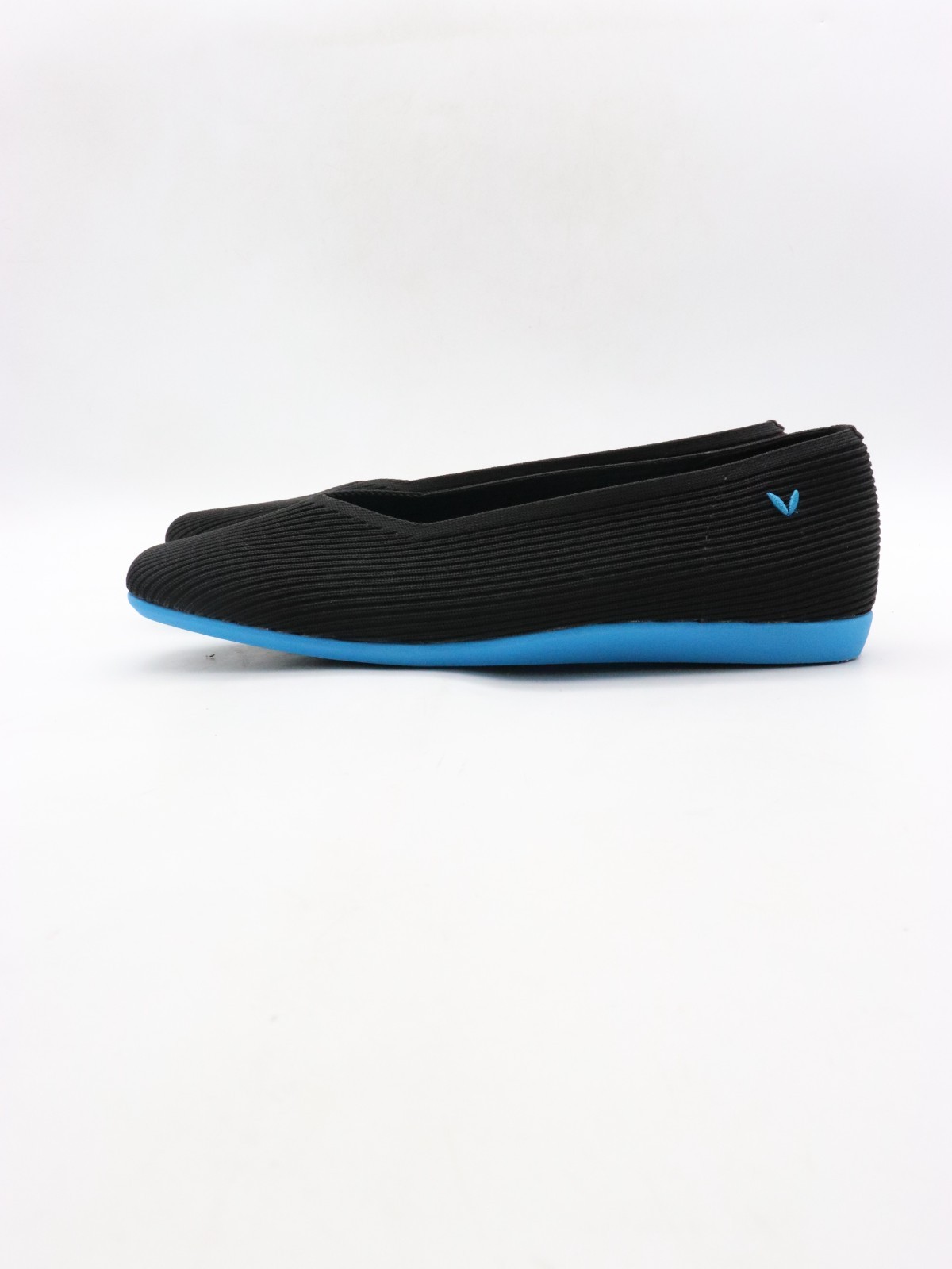 VIVAIA Margot Walker Square-Toe V-Cut Women’s EU 41 Flats Black Casual Shoes