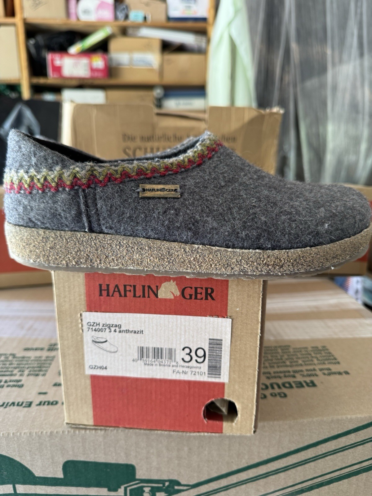 Haflinger GZH ZigZag Women’s US Size 39 Brand New w/Defects (see Description)