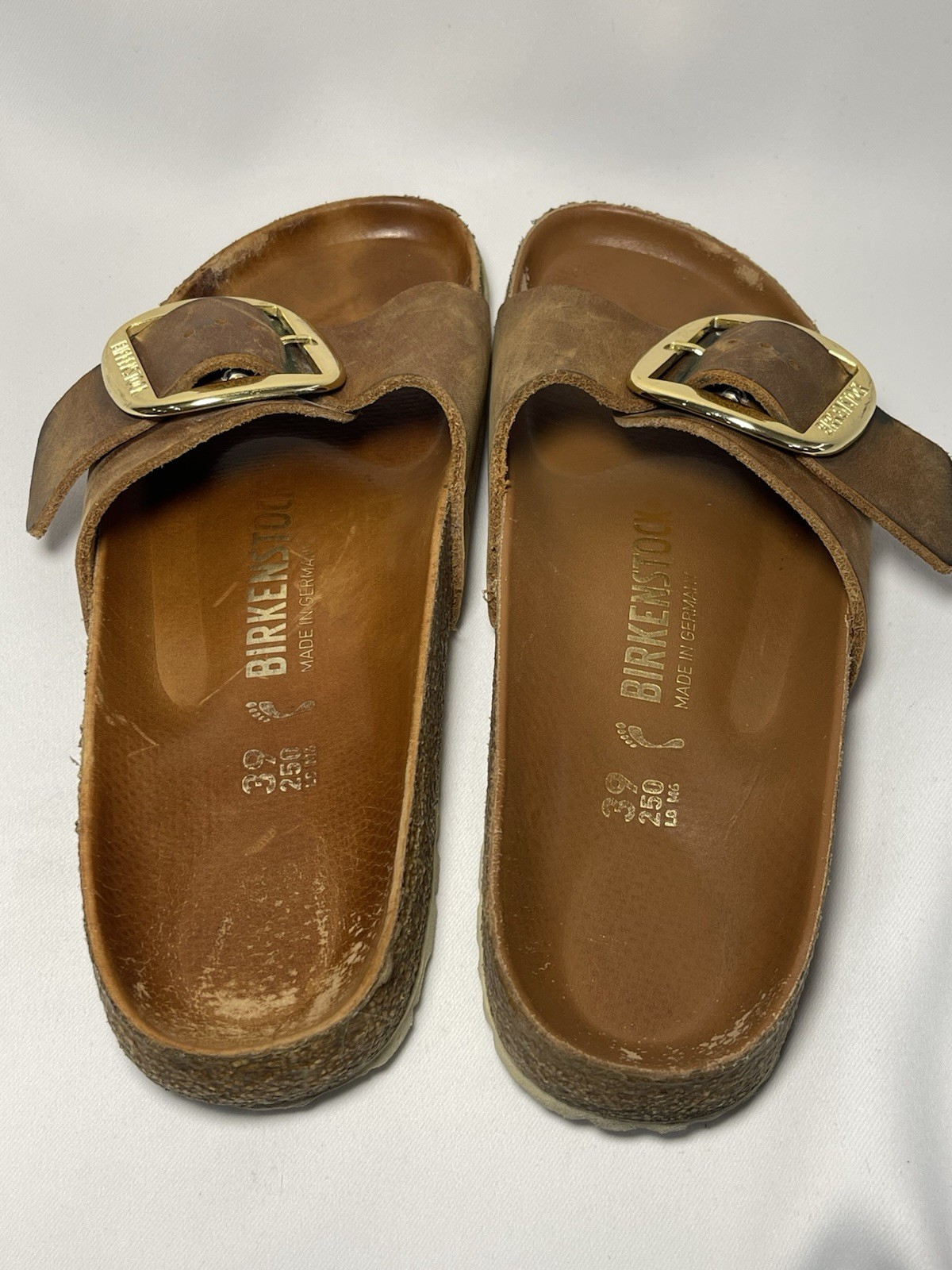 Birkenstock Madrid Big Buckle Women’s Sandals – Cognac EU 39 Narrow