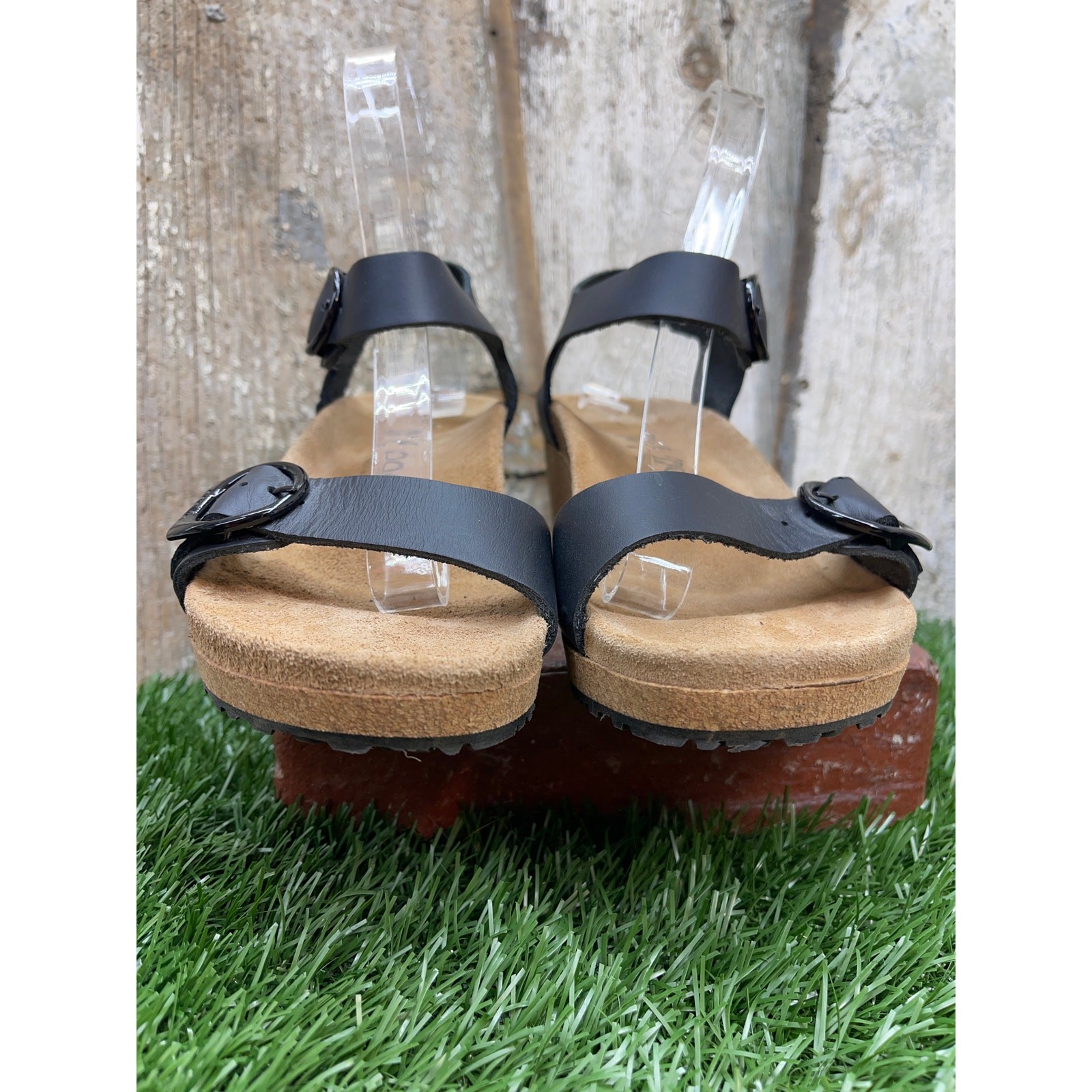 Birkenstock Papillo Soley Leather Black Medium/Narrow EU36 Ladies 5 Wedge Sandal