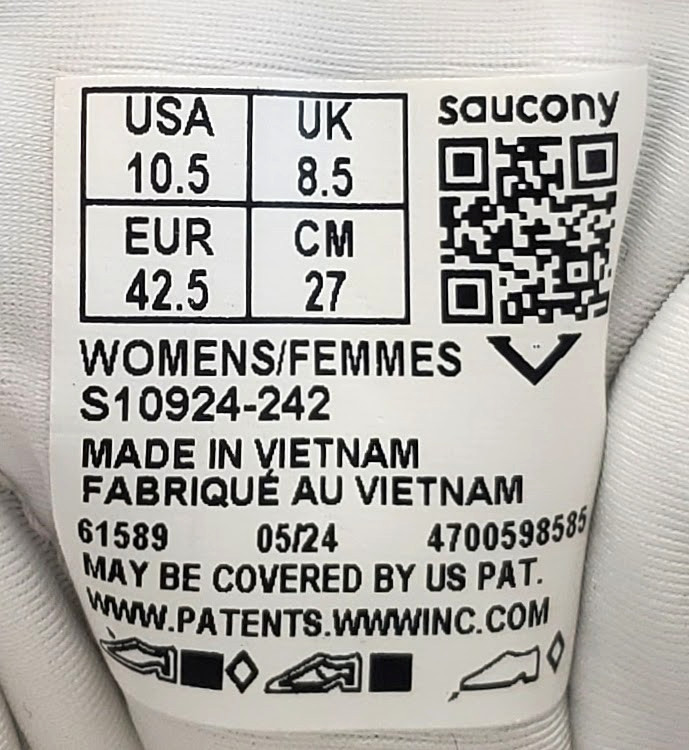 Saucony Womens (Size 10.5 Medium B/M) Ride 17 Cushioned Sneakers TRIED ON ONCE