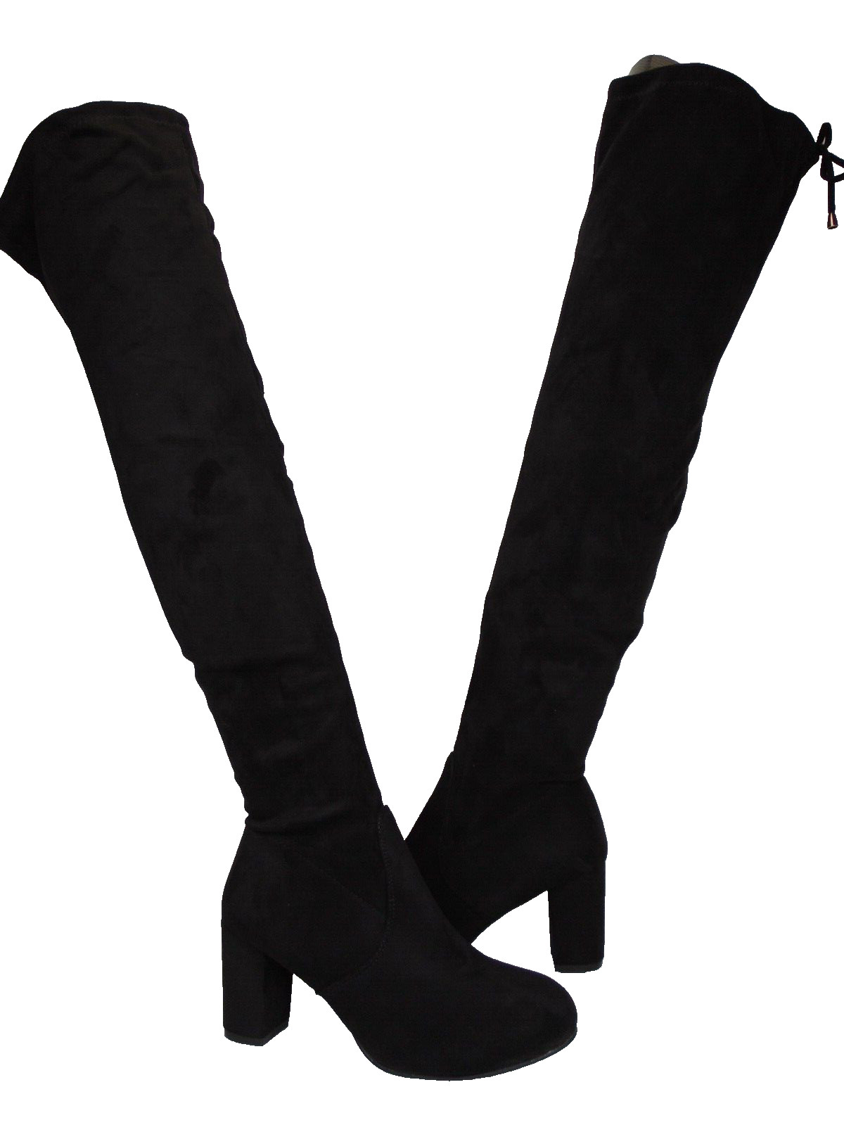 Women’s Vepose Over Knee Fashion Boots, Size 10.0 M, Black Micro Suede NEW 29957