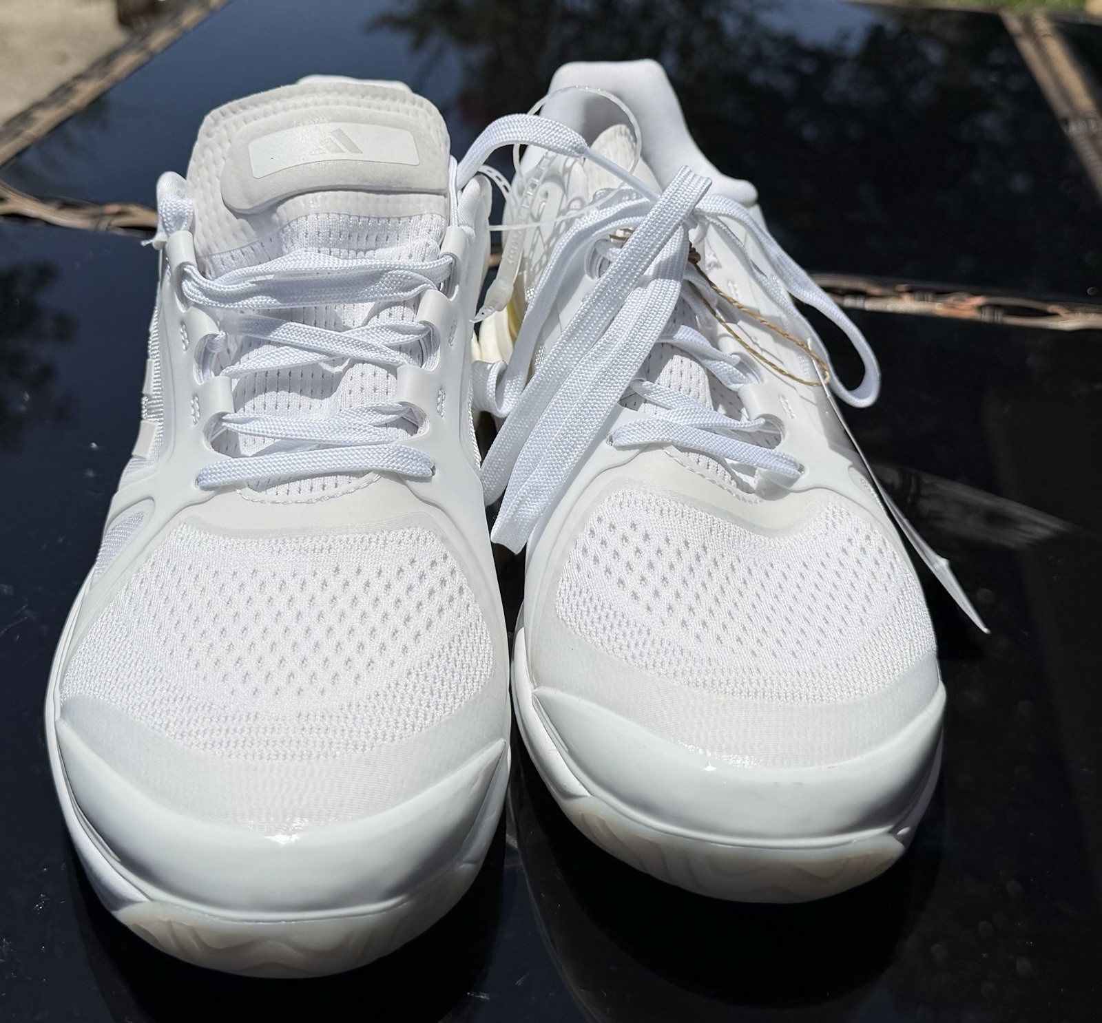 Adidas Avaluxe Tennis Shoes Women’s US 8.5 White Yellow Boost JQ7080 NWT