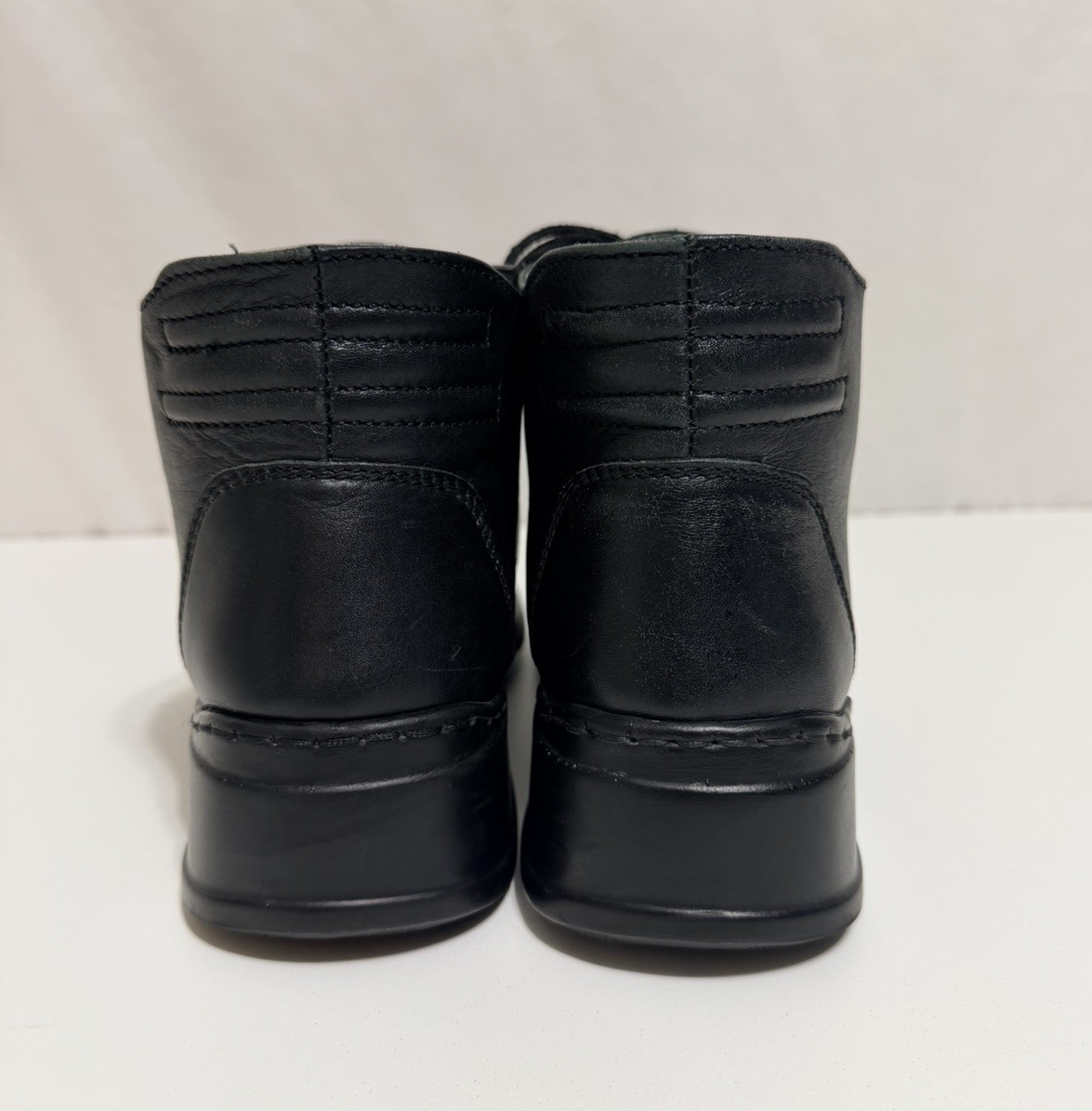 Josef Seibel Black Leather Boots Men’s Size US 8, UK 7.5, EU 41