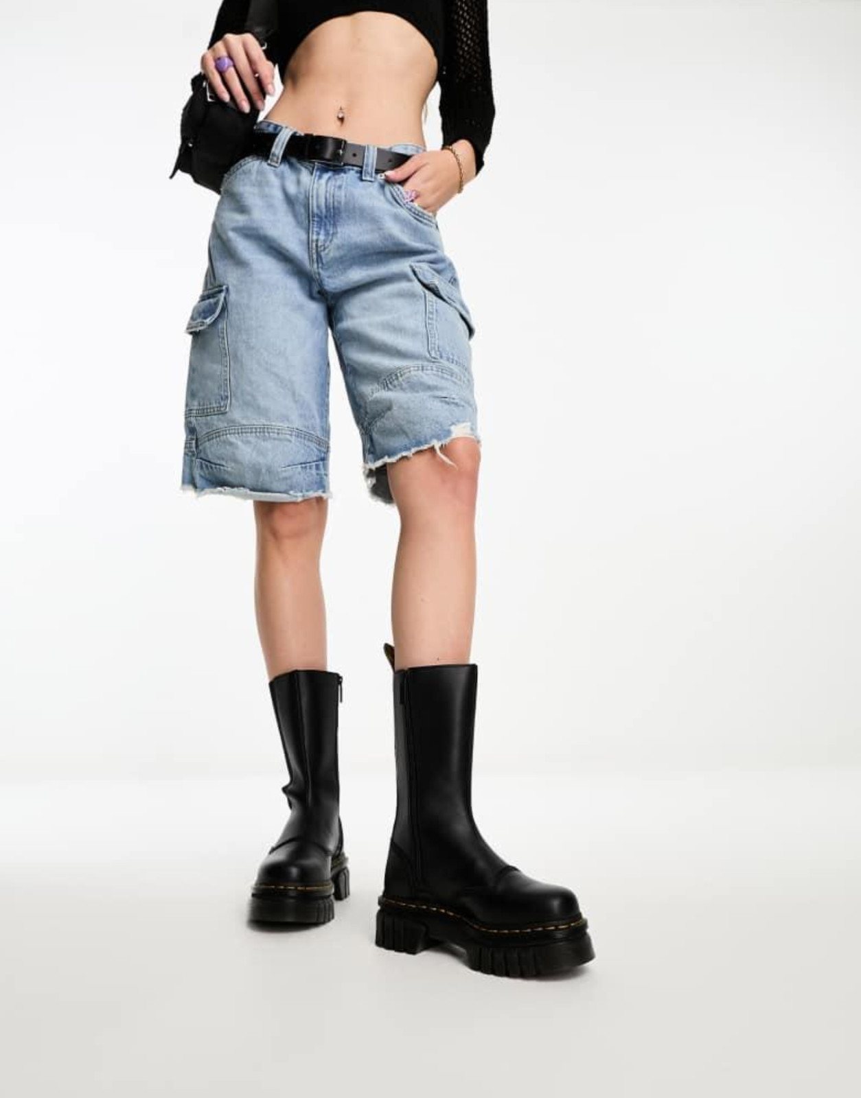 DR MARTENS Audrick Tall Nappa Leather Platform Chelsea MSRP$280 Comfy + Chic