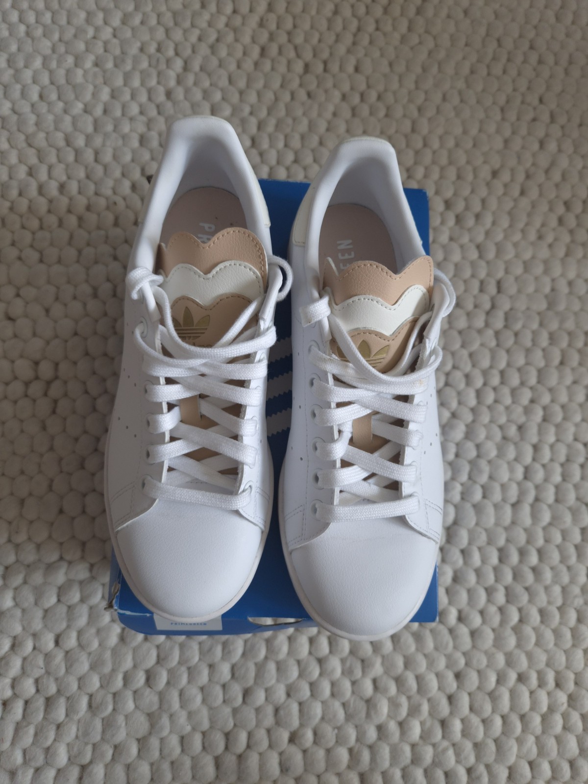 Size 7.5- Adidas Stan Smith White Pale Nude W