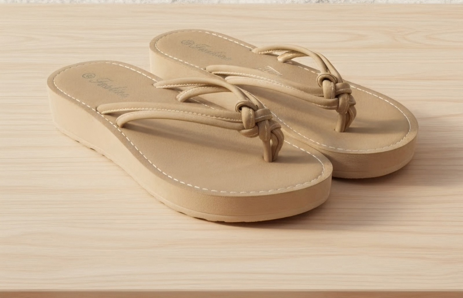 New Flip Flops, Size 8 Carmel Brown, Comfotable