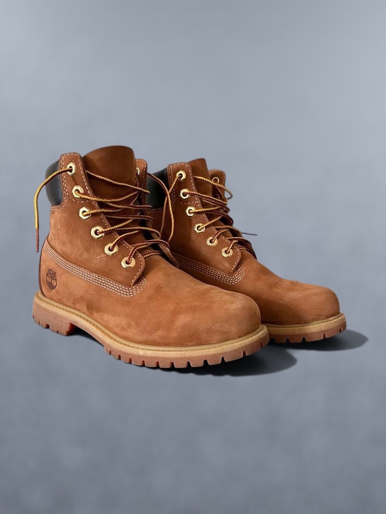 Women’s Timberland 6-Inch Premium Waterproof Boots Wheat Nubuck Size 6.5 / EU37