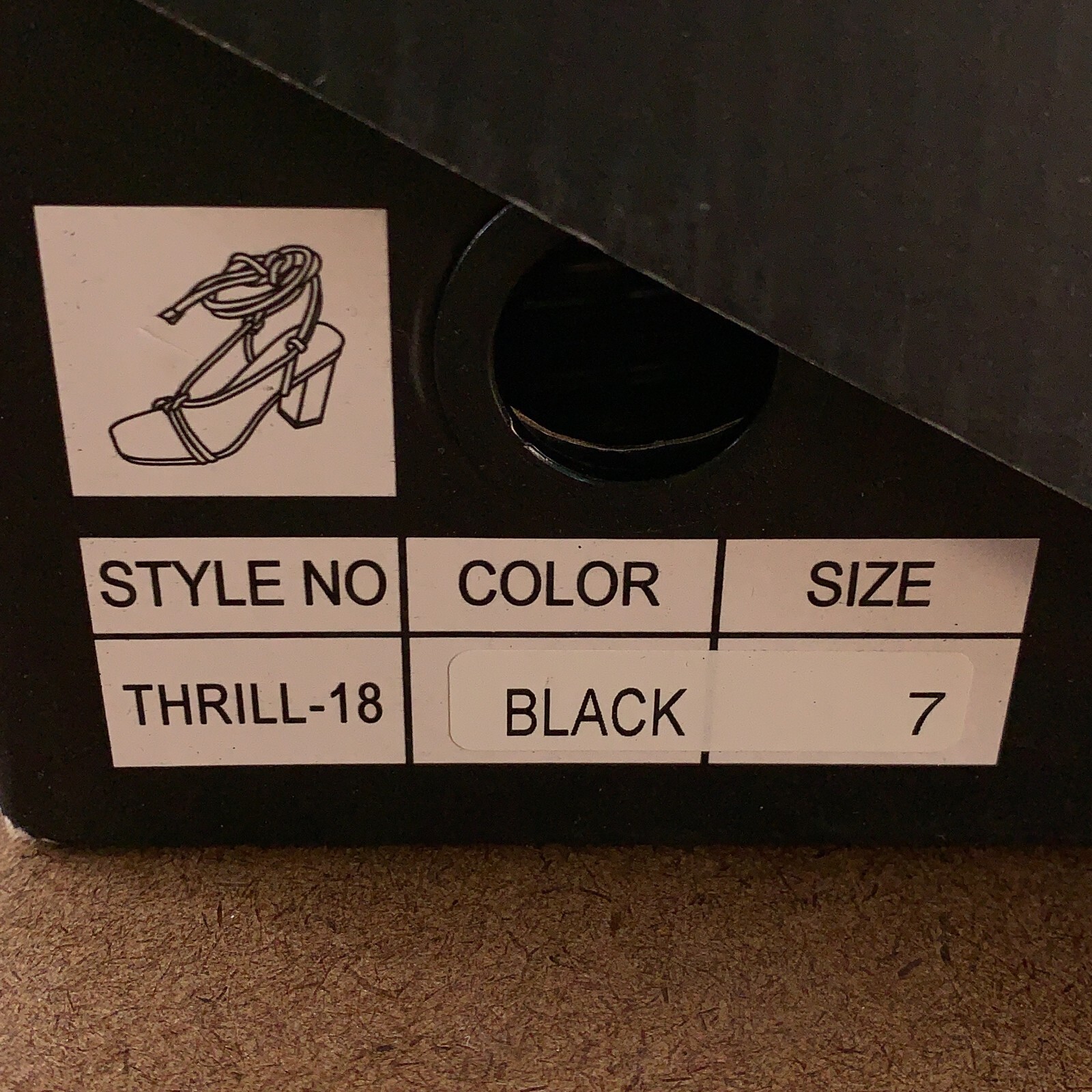 Fashion Nova Women’s Shoe Size 7 Black Square Toe Frankie Heeled Sandals NWT
