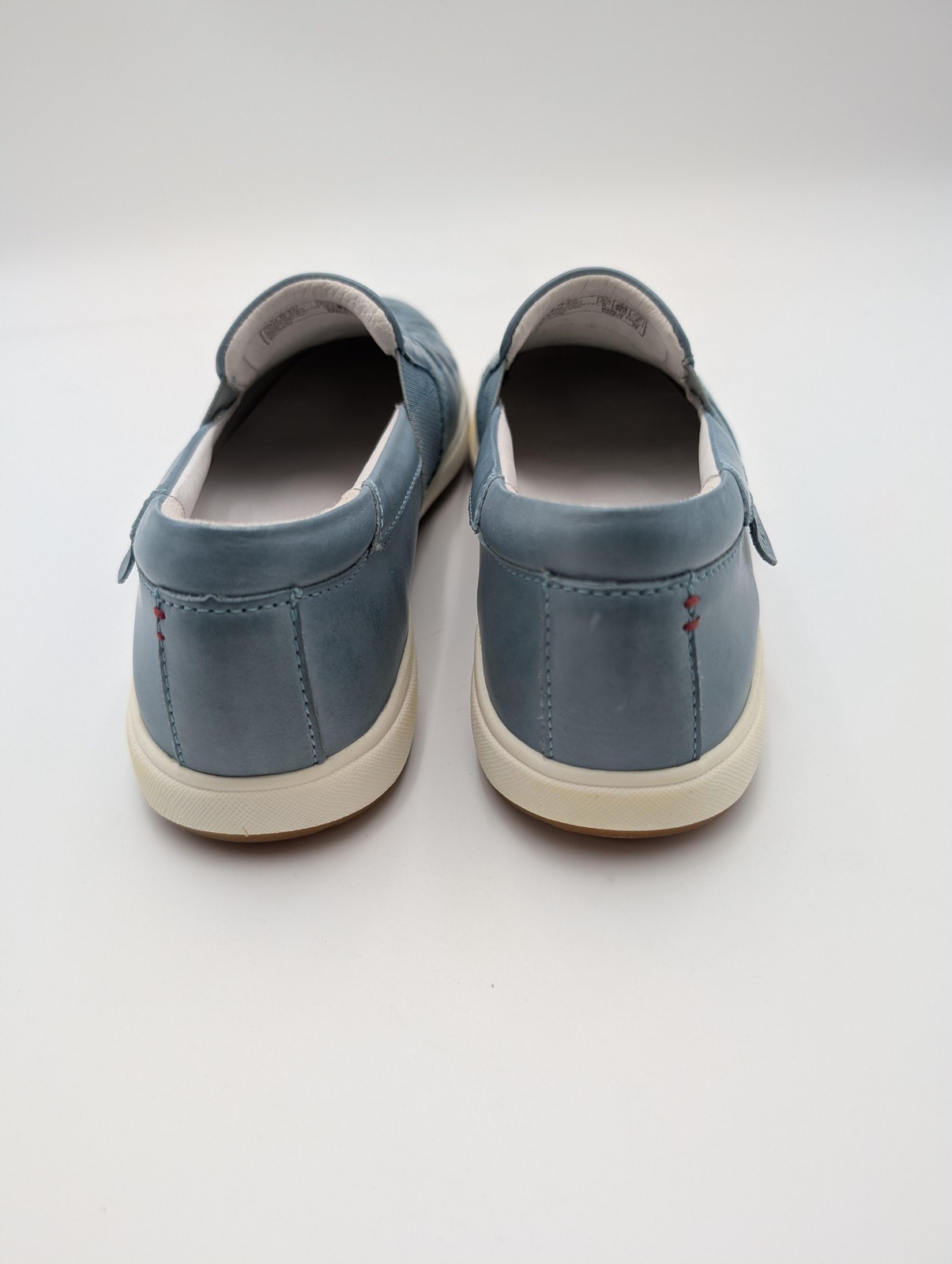 Josef Seibel Slip-On Shoes Womens Size 5.5 Blue Leather Woven Comfort EU 36