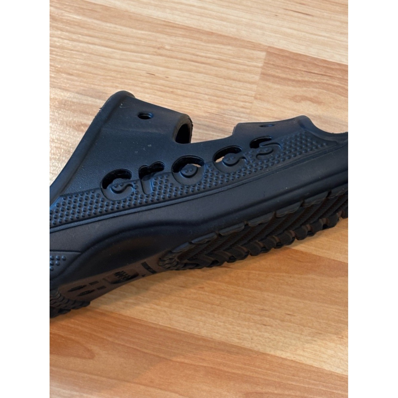 CROCS Black Double-Strap Baya Slide Sandals