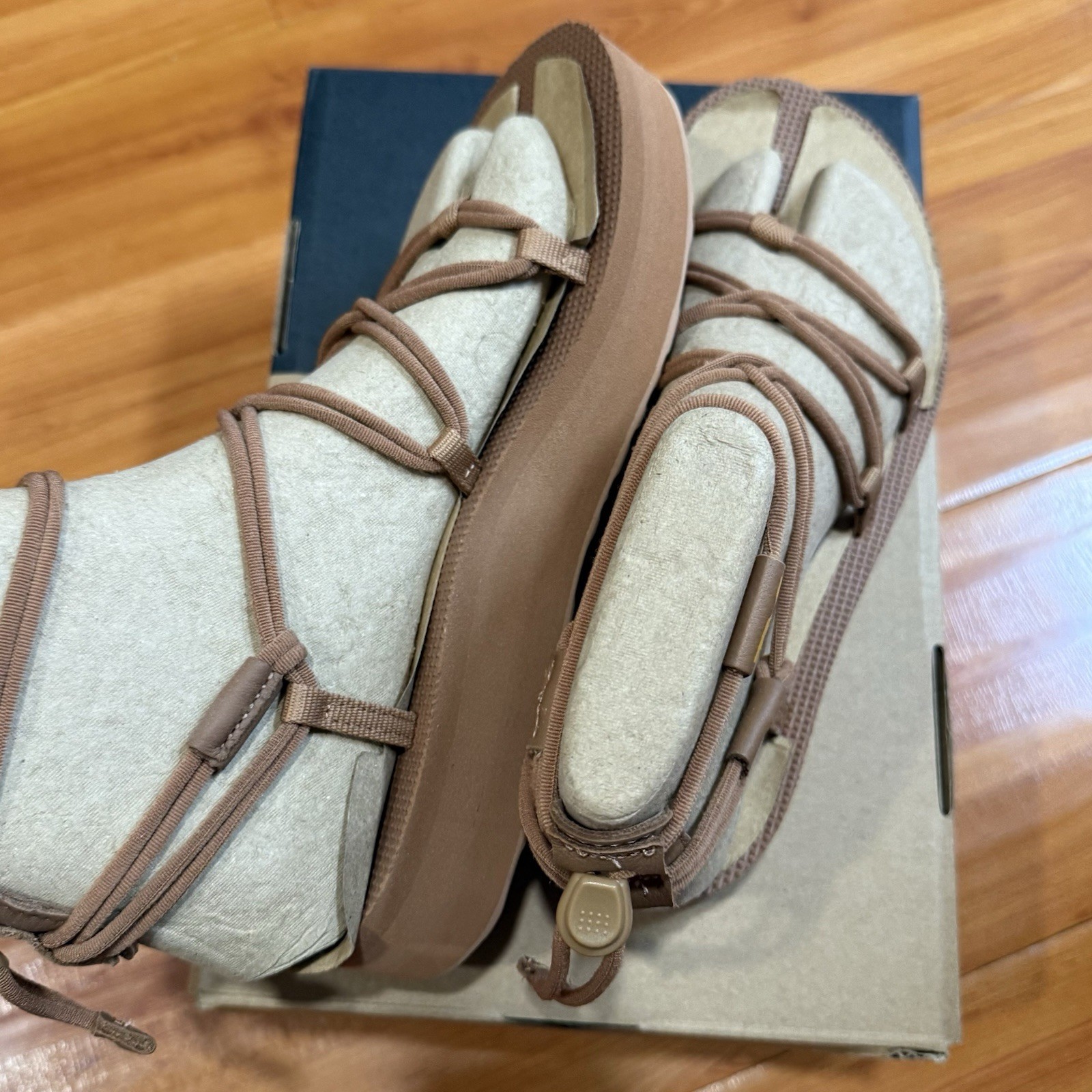 Teva Midform Infinity Women Tan Strappy Platform Sandals Size 6