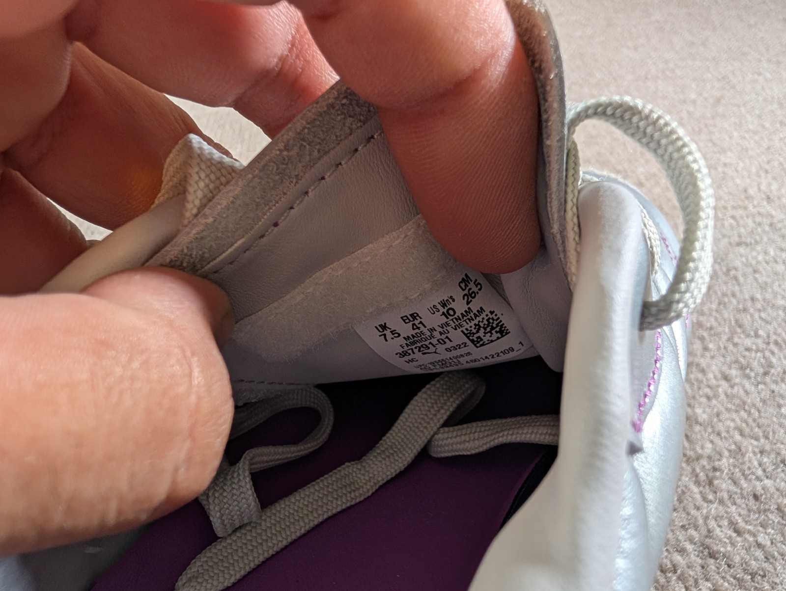 PUMA Cell Dome King ML x Dua Lipa Silver Purple Women’s Sneaker Shoes Size 10