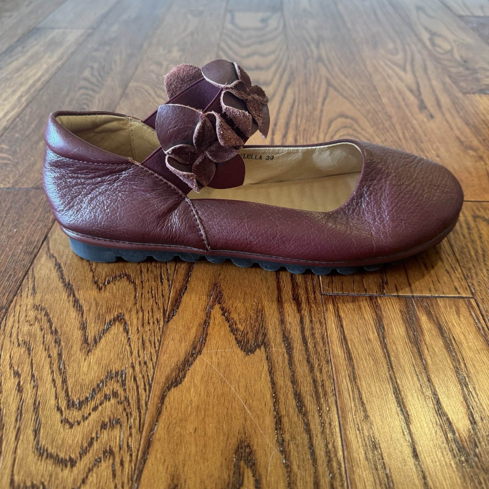 Spring Step L’Artiste Talulla 39 Women’s Shoes 8.5 Burgundy Floral Ballet Flats