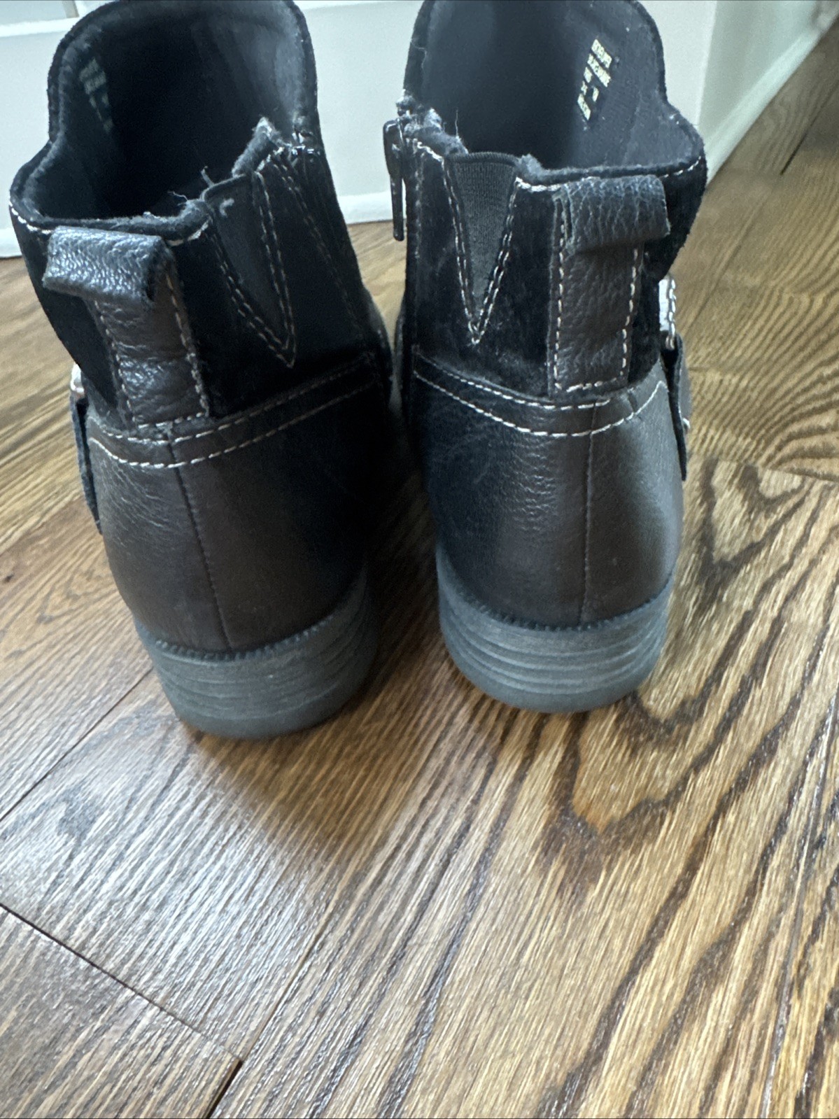 Earth Origins Paris Ankle Moto Boots Booties Shoes Womens Size 11 M Black