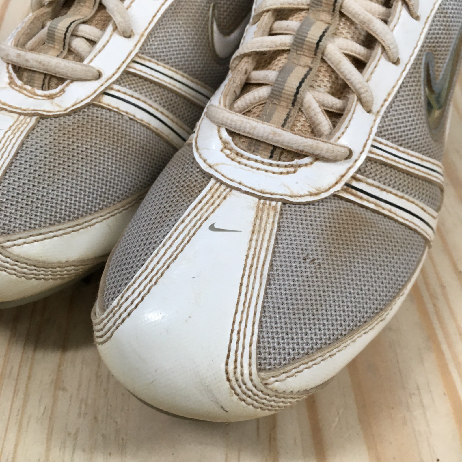 Vintage Nike Shoes Womens 9 Speedlax Lacrosse Cleats White Low Top 334097-013