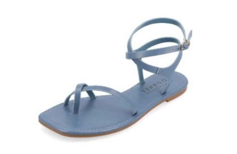 Journee Collection Womens Tru Comfort Foam Charra Sandals Blue Size 11 NIB