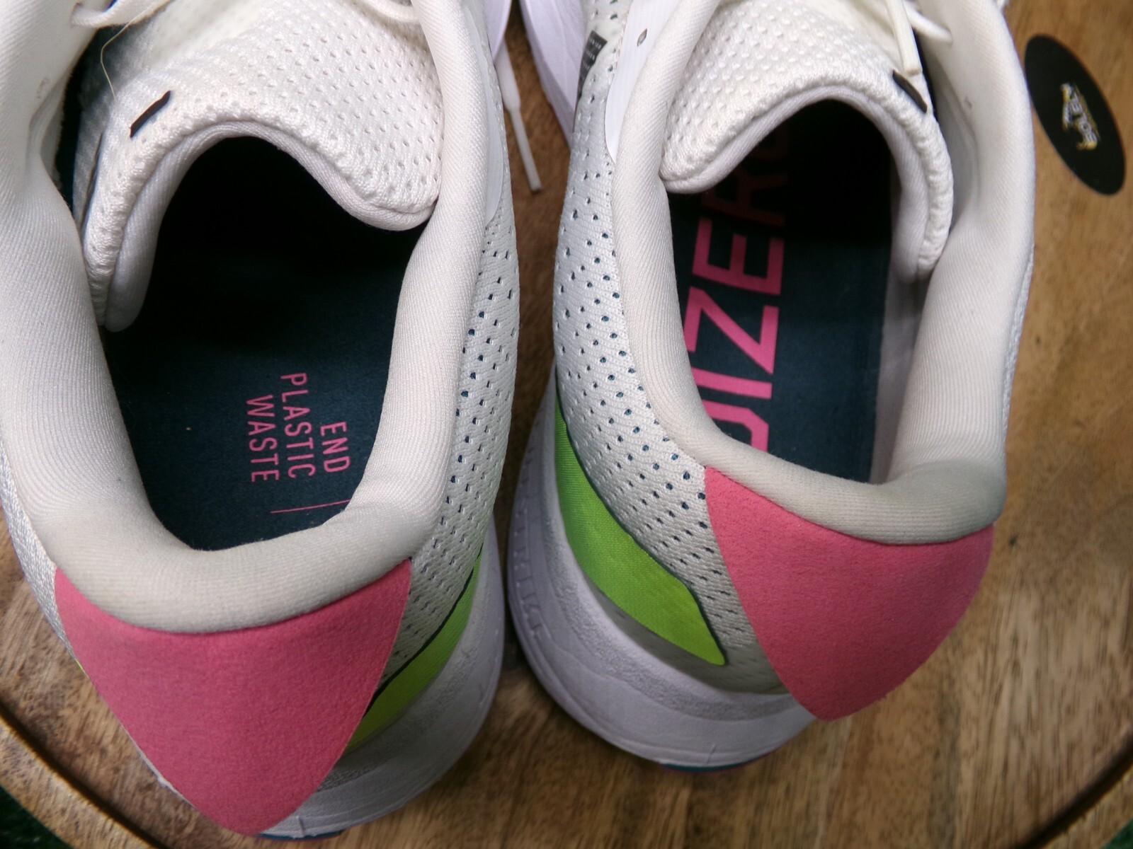 adidas Women Adizero SL W White Black Arctic Fusion Green Shoes Size 10 HQ7232