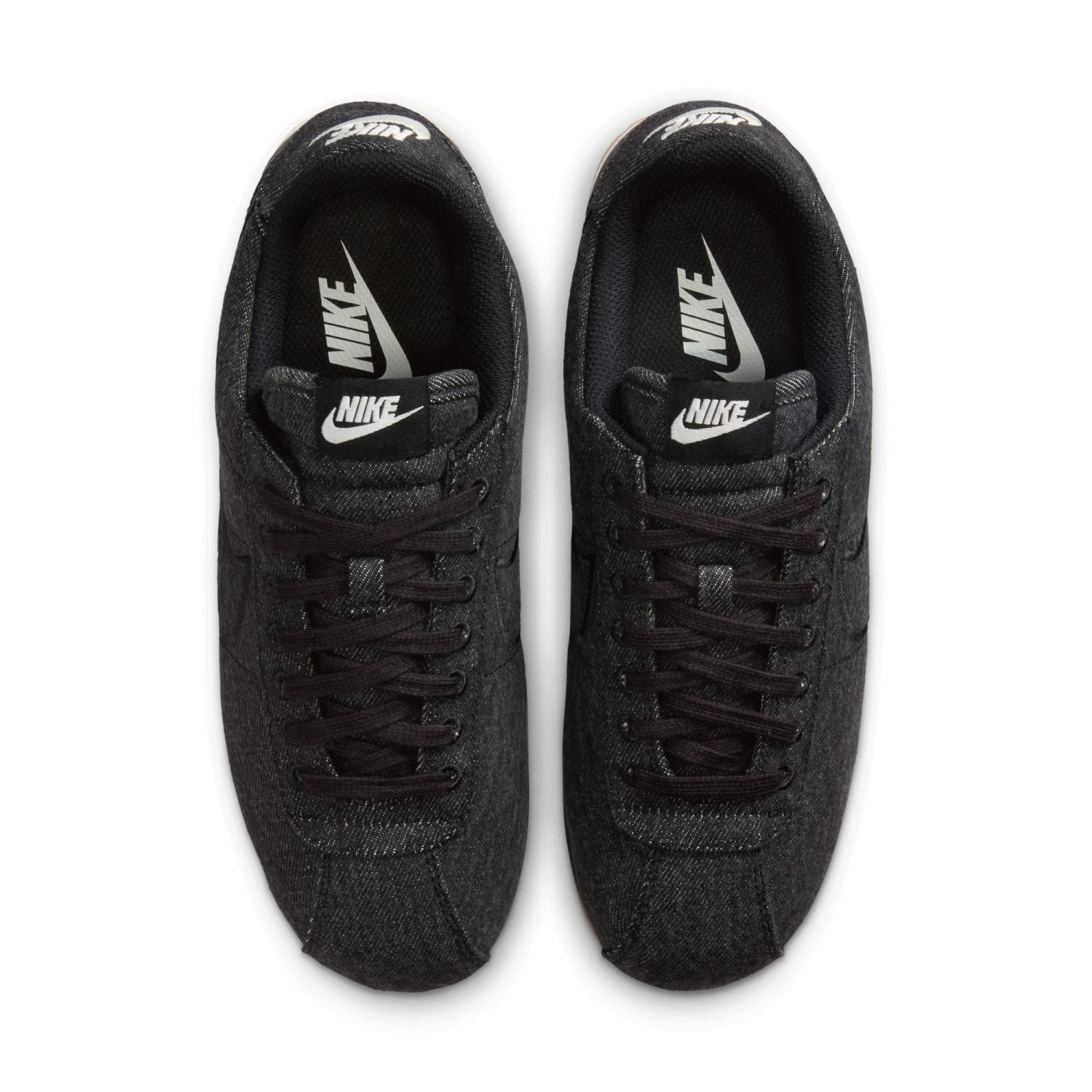 NIKE Women’s Cortez TXT IM8052-010 Black Black Sail Gum Light Brown