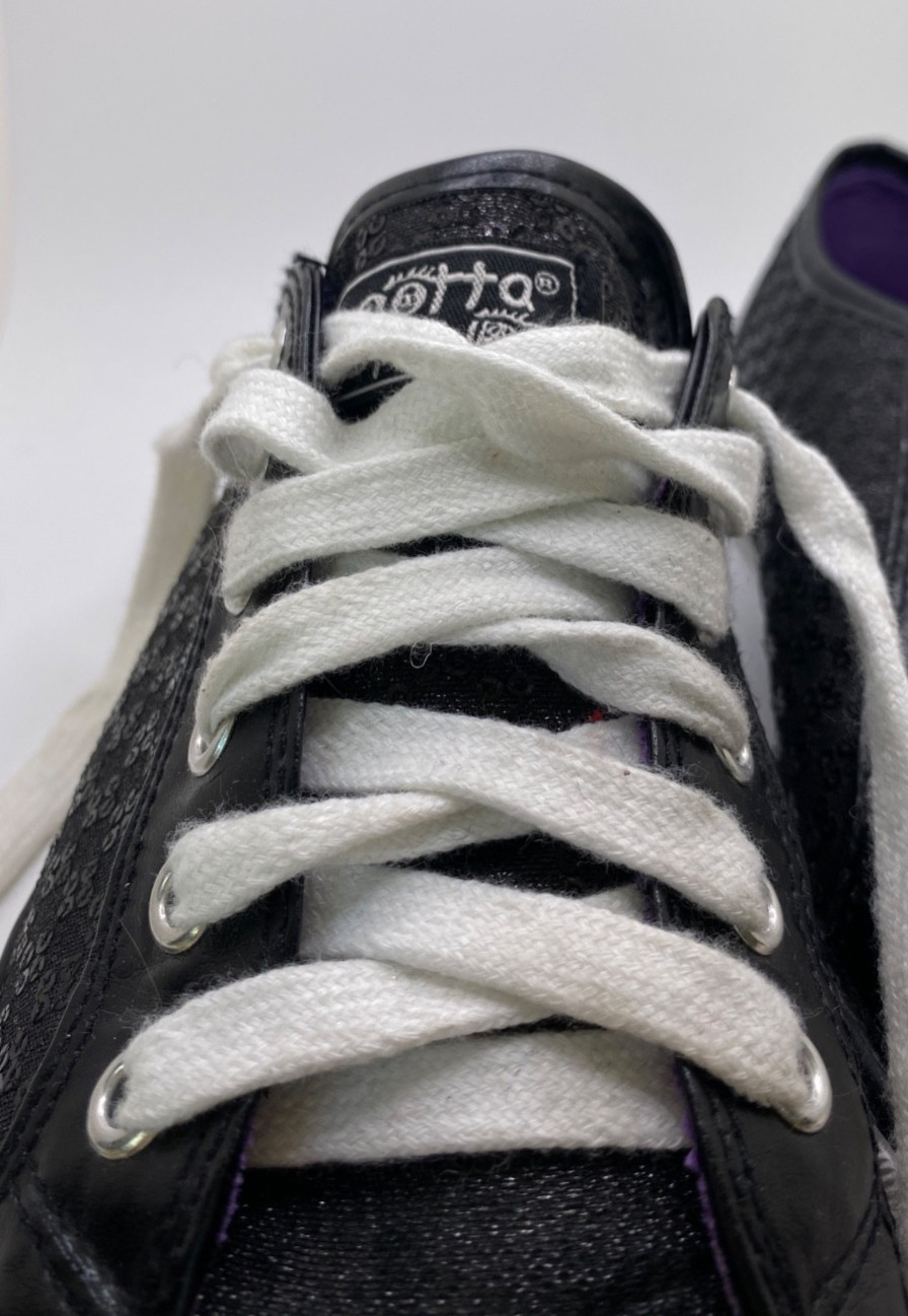 Gotta Flurt Size 8.5 Black Sequin Low Top Sneakers Rarely Worn