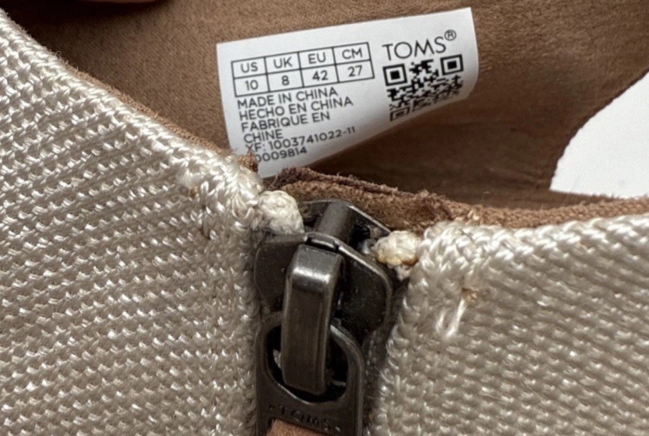 Toms Majorca City Strappy Sandal 10M Beige 3.5” Block Heel