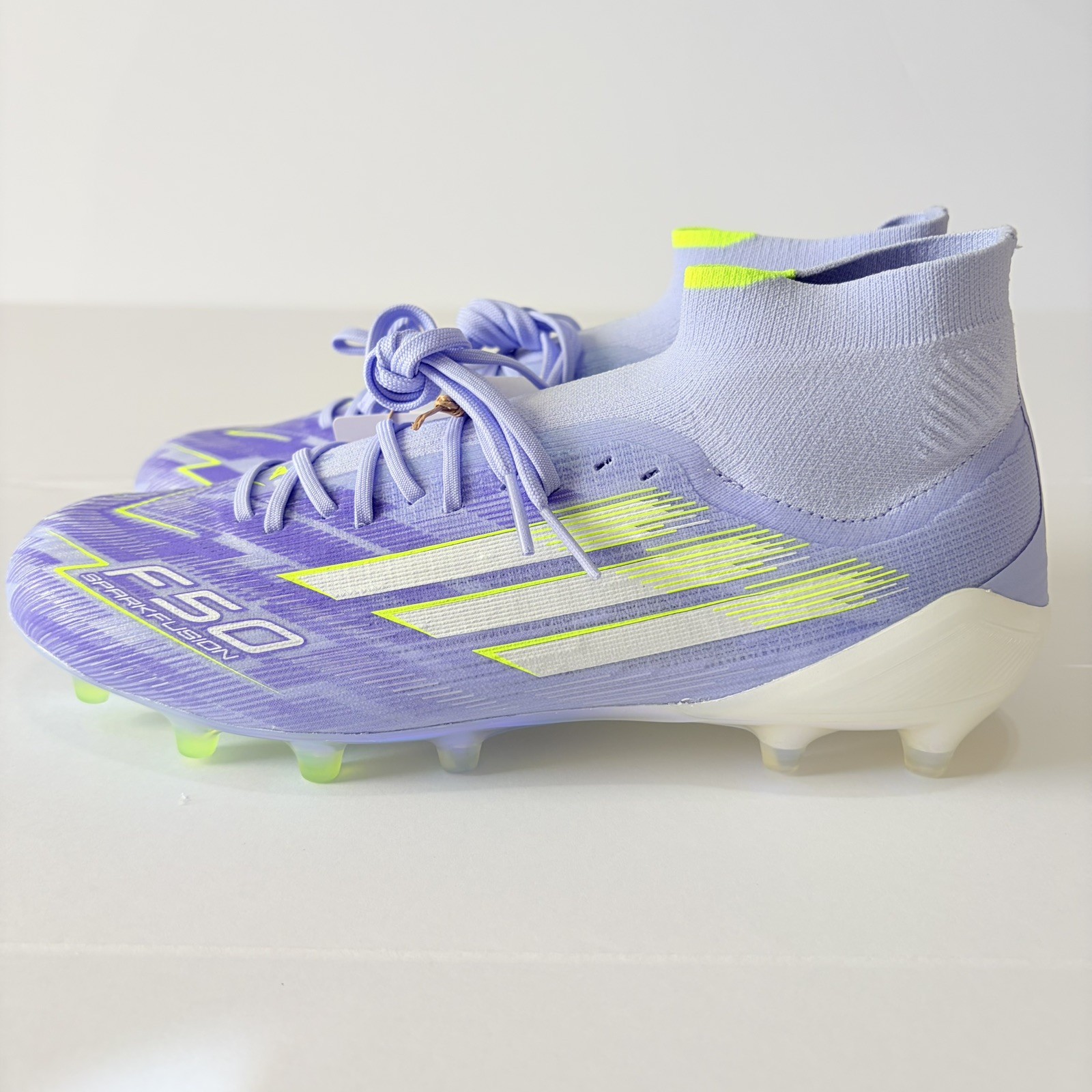 New Adidas Women’s F50 Sparkfusion Elite Mid FG AG Cleats Size 7.5 |JH7648|