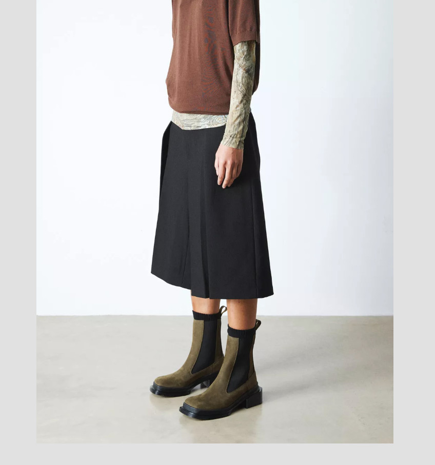 Dr Martens MAYBOLE SQUARE TOE TALL CHELSEA BOOTS MSRP$260 GORGEOUS & CHIC