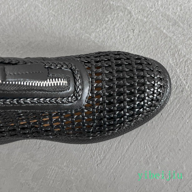 Women’s Weave Woven Zipper Leather Ankle Boots Platform Hollow Out Shoes Soft SZ