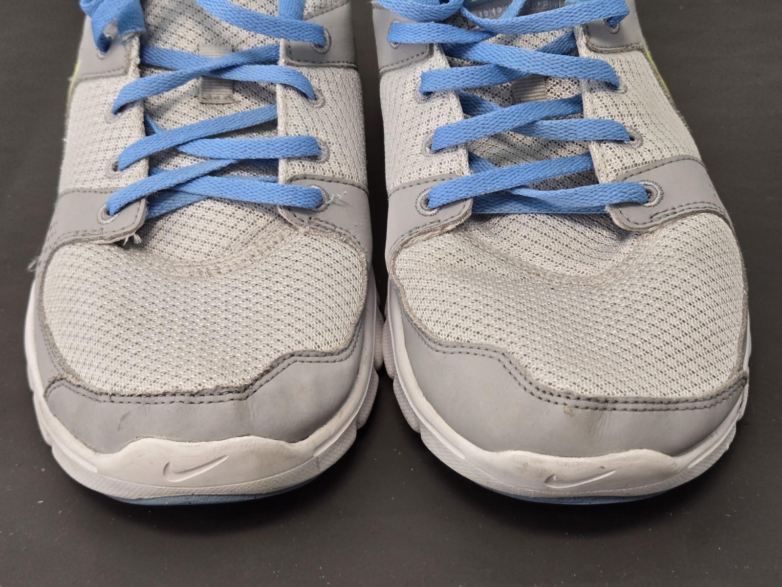 Nike Flex Experience RN Womens Athletic Running Shoes Gray Blue Year 2012 Sz 11