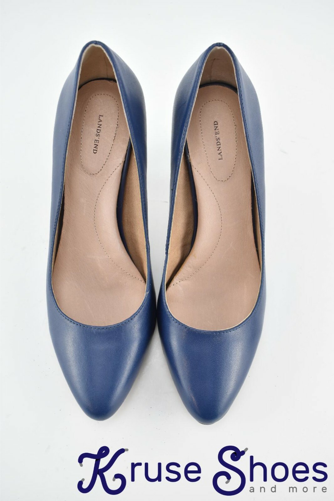 Land’s End Women’s Randi Mid-Heel Pump «Deep Sea» Size 8.5B
