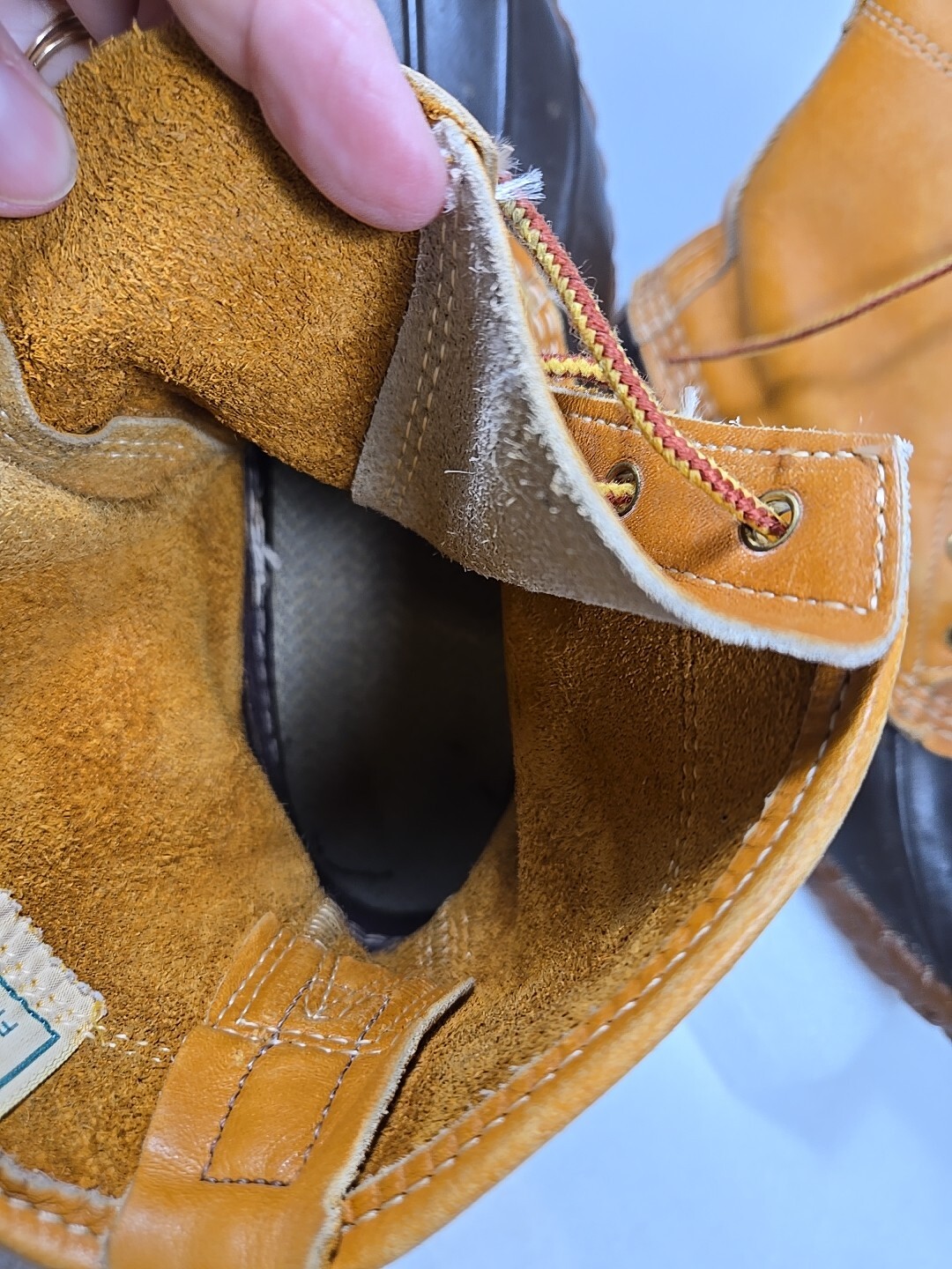 Vintage LL BEAN Womens Size 7 Maine Hunting Shoe Boots Made in USA 5 Eyelets