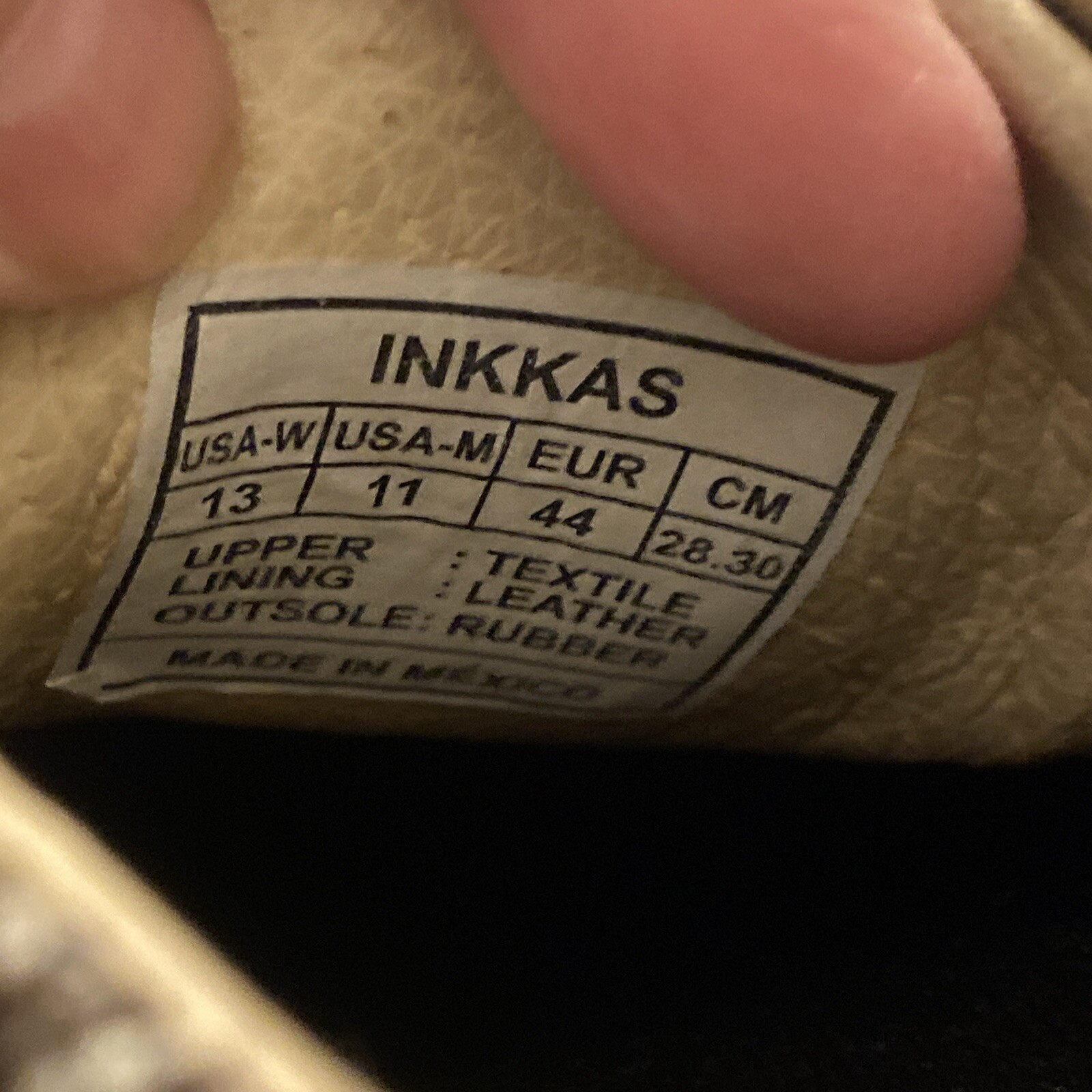 Inkkas Canvas/Suede Sneakers Boho Native Aztec Gray Brown Mens 11 Womens 13