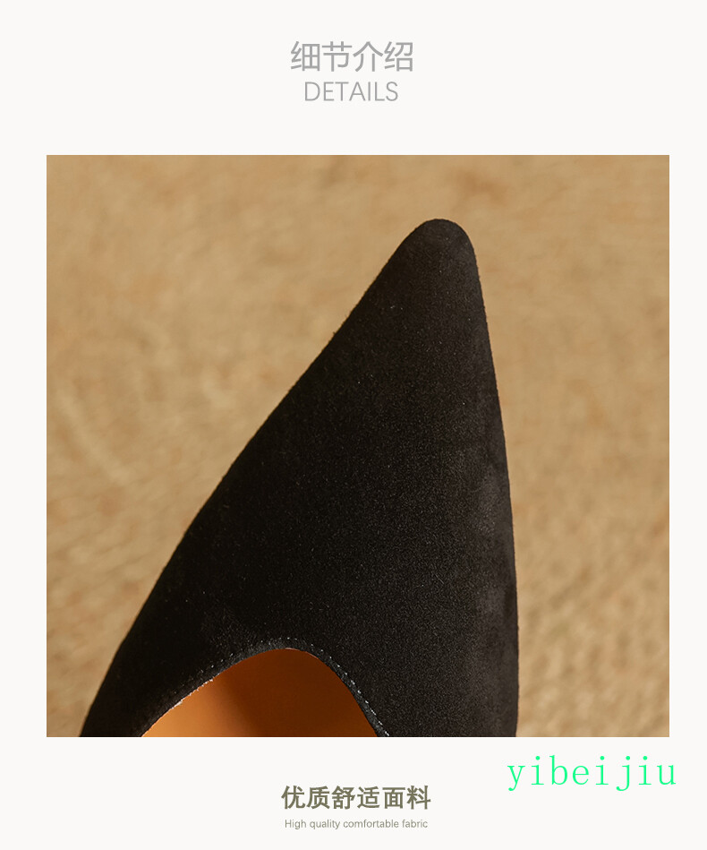 Women’s 100% Real Leather Low Kitten Heel Classic Dress Shoes Casual Office Lady