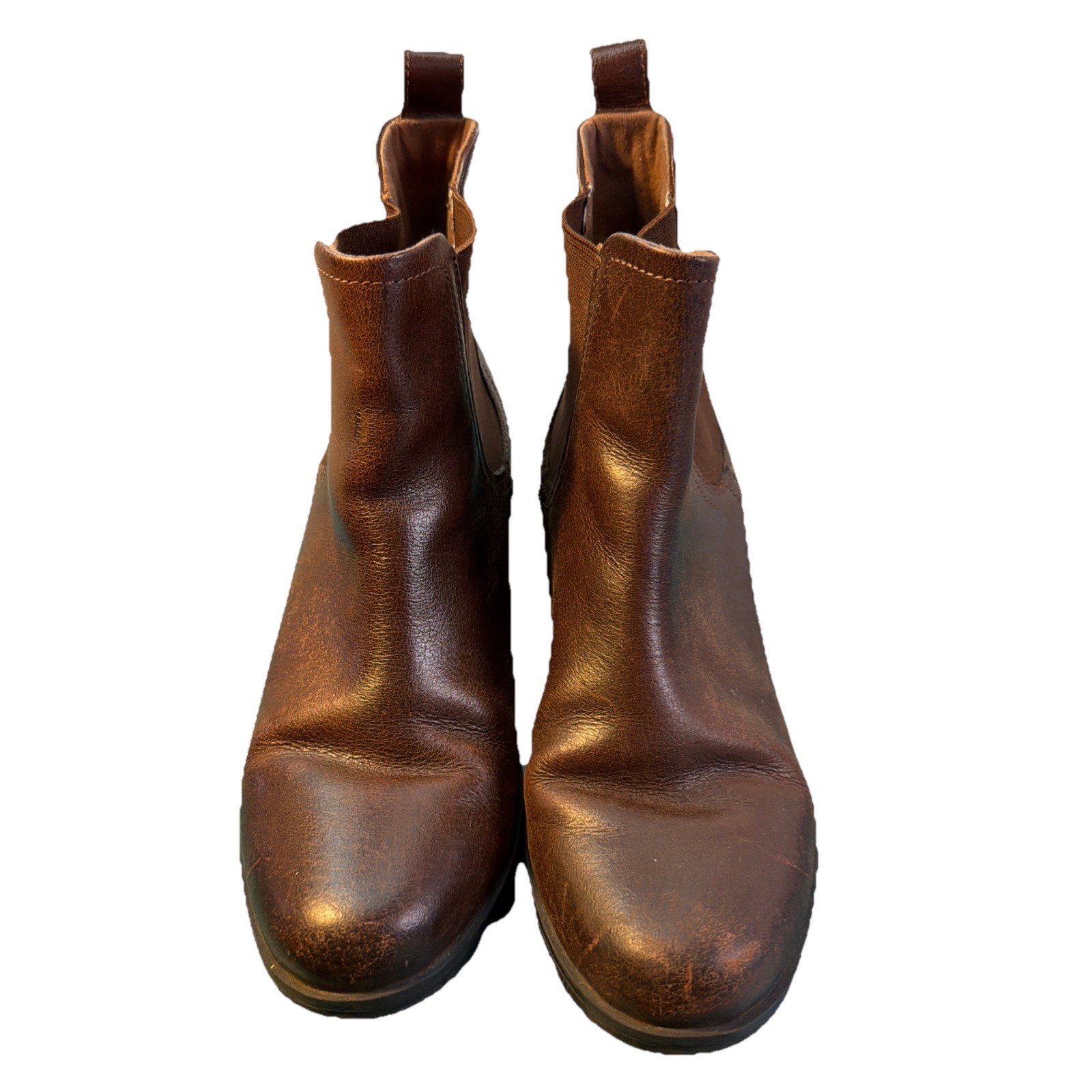 Clarks Mariella Brown Leather Chelsea Boots Womans 8